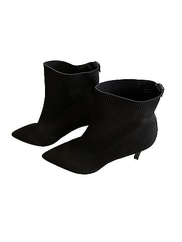 Calvin Klein Calvin Klein "Gabby" (Style KCGABBY-R) Pull-On Stretch Knit Sock Stiletto Ankle Booties Boots (view 1)