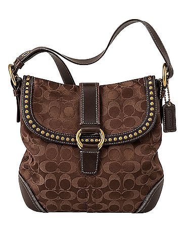 Coach Jacquard Logo Bag Leather Shoulder Bag (view 1)