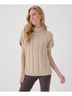 Pact Sandshell Cable Knit Poncho Size XS - photo 2