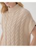 Pact Sandshell Cable Knit Poncho Size XS - photo 5
