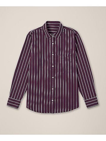 Pact Carmel Stripe All Day Poplin Classic Shirt (view 1)