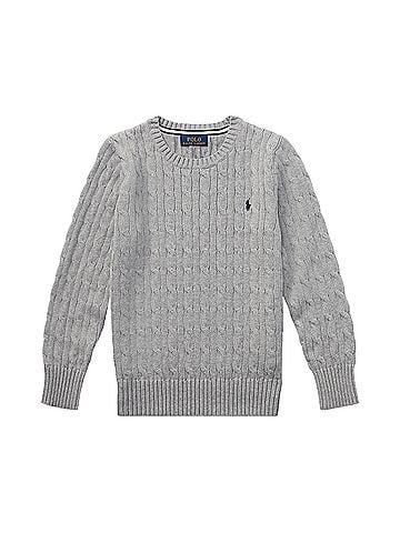 Ralph Lauren Cable cotton crewneck Pullover Sweater (view 1)