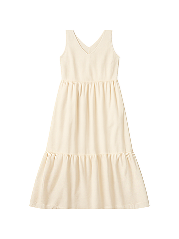 Pact Bone Canopy Linen Blend Easy Tank Dress (view 1)