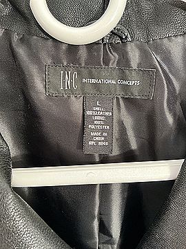 INC International Concepts Leather Jacket (view 2)
