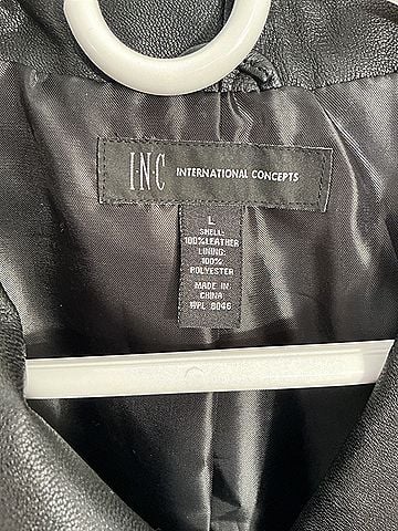 INC International Concepts Leather Jacket (view 2)
