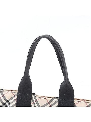 Burberry Burberry Nova Check Tote Bag, Shoulder Handbag, Black, Women's (view 2)