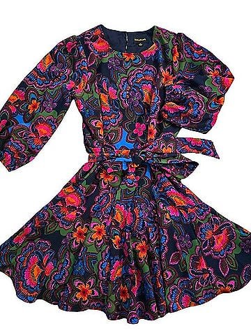 Sugarlips Vibrant Floral Tie-Waist Dress Casual Dress (view 1)
