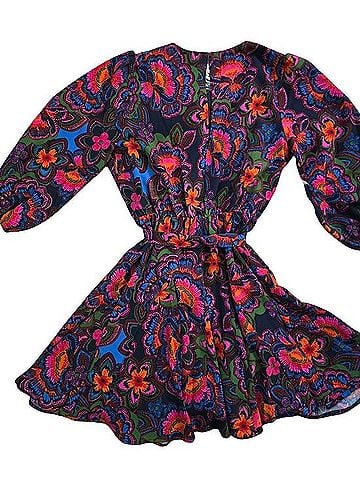 Sugarlips Vibrant Floral Tie-Waist Dress Casual Dress (view 2)