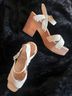 Sam Edelman White Brown Heels Size 10 - photo 5