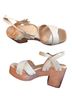 Sam Edelman White Brown Heels Size 10 - photo 2