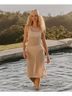 Pact Sandshell Beachside Crochet Knit Cover-Up Size XS - photo 3