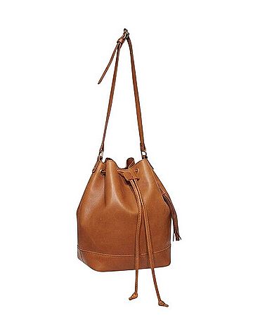 Madewell Lafayette Leather Bucket Bag (view 2)