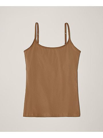 Pact Brown Sugar Everyday Shelf Bra Long Camisole (view 1)