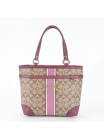 Coach Coach Signature 12352 Leather Tote Bag Shoulder Handbag Gold Hardware Women's (view 1)