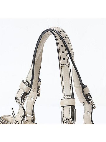 Coach Coach Tassel Charm 5055 Leather Tote Bag Shoulder Handbag Silver Hardware Women's (view 2)