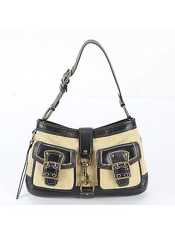 Coach Coach Legacy Hobo Straw 105 Leather Shoulder Bag Tote Handbag for Women (view 1)