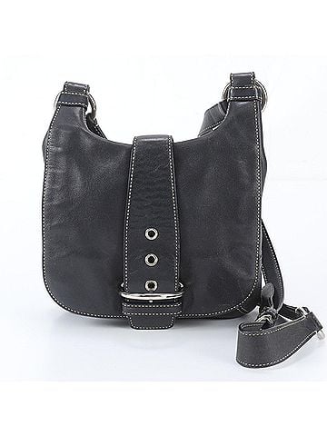 Coach Coach 9736 Leather Shoulder Bag Crossbody Black Silver Hardware Women's (view 1)