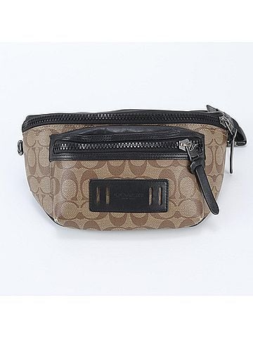 Coach Coach Signature Leather 2-Way Body Bag (Body Bag, Waist Pouch, Shoulder Tote Bag) - Men's (view 2)