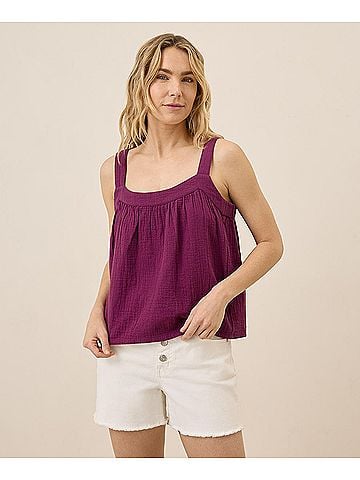 Pact Sangria Coastal Double Gauze Breezy Cami (view 2)