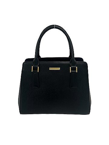 Burberry BURBERRY Burberry Logo Hardware Nova Check Pattern Leather Handbag Mini Tote Bag Black 10381 (view 1)