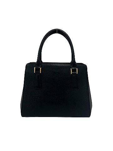 Burberry BURBERRY Burberry Logo Hardware Nova Check Pattern Leather Handbag Mini Tote Bag Black 10381 (view 2)
