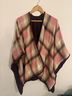 Ann Taylor Plaid Pink Green White Burgundy Jacket One size - photo 3