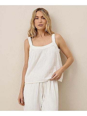 Pact Sea Salt Coastal Double Gauze Breezy Cami (view 2)