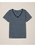 Pact Monterey Stripe Softspun V-Neck Tee Size M - photo 1