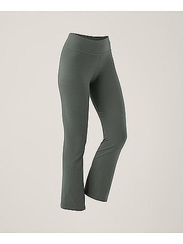 Pact Castor Green On the Go-To Cropped Bootcut Legging (view 1)