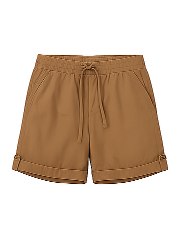 Pact Brown Sugar Monterey Poplin Short (view 1)