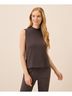 Pact Chocolate Heather Airplane Mock Neck Shell Size S - photo 2