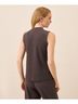 Pact Chocolate Heather Airplane Mock Neck Shell Size S - photo 6