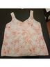 CAbi Floral White Red Sleeveless Top Size XL - photo 12