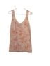 CAbi Floral White Red Sleeveless Top Size XL - photo 4