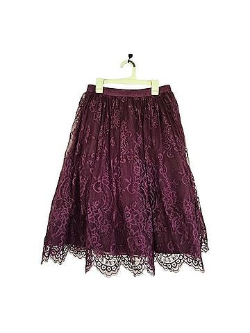 Alice + Olivia Perkins Lace Pouf Skirt Active Skirt (view 1)