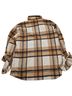 Love Tree 100% Polyester Plaid Brown Ivory Blue Jacket Size L - photo 2