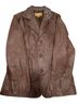 Guess Brown Leather Jacket Size L - photo 1