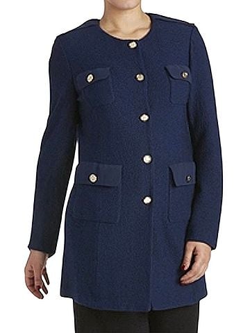 St. John Military Knit Coat (view 1)