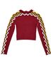 BDG Zebra Print Red Yellow Brown White Pullover Sweater Size M - photo 2