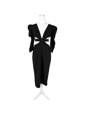 PatBO Cutout V-Neck Midi Sheath Dress Cocktail Dress (view 2)