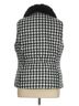 Talbots 100% Polyester Checkered-gingham Black Talbots Vest Size XL - photo 2