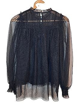 ALLSAINTS perri tulle Long Sleeve Blouse (view 1)