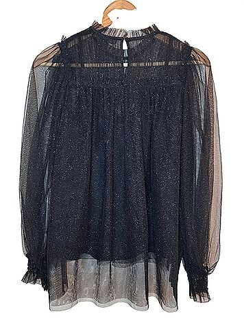 ALLSAINTS perri tulle Long Sleeve Blouse (view 1)