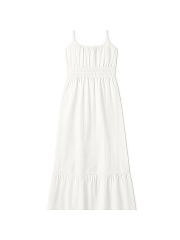 Pact Sea Salt Coastal Double Gauze Cami Maxi Dress (view 1)