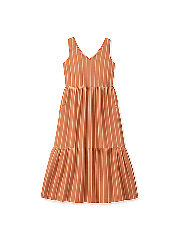 Pact Hermosa Stripe Canopy Linen Blend Easy Tank Dress (view 1)