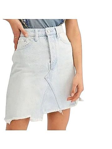 We the Free Tidal Wave Denim Skirt (view 1)