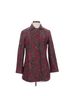 Chico's Floral Red Tan Brown Blazer Size 0 (petite) - photo 1
