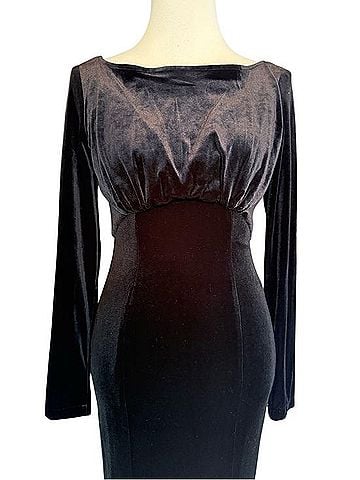 Laura Byrnes California Beatrix Morticia Cocktail Dress (view 2)