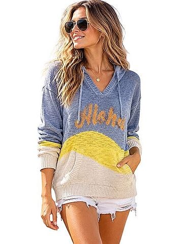 Lou & Grey Aloha Knit Hoodie Casual Sweaters (view 1)