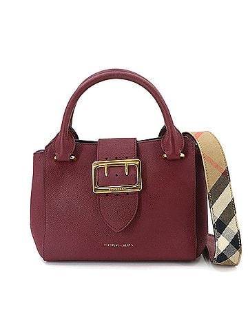 Burberry Burberry 2-way Handbag/Shoulder Bag, Leather, Bordeaux, 4029024, Gold Hardware. (view 1)